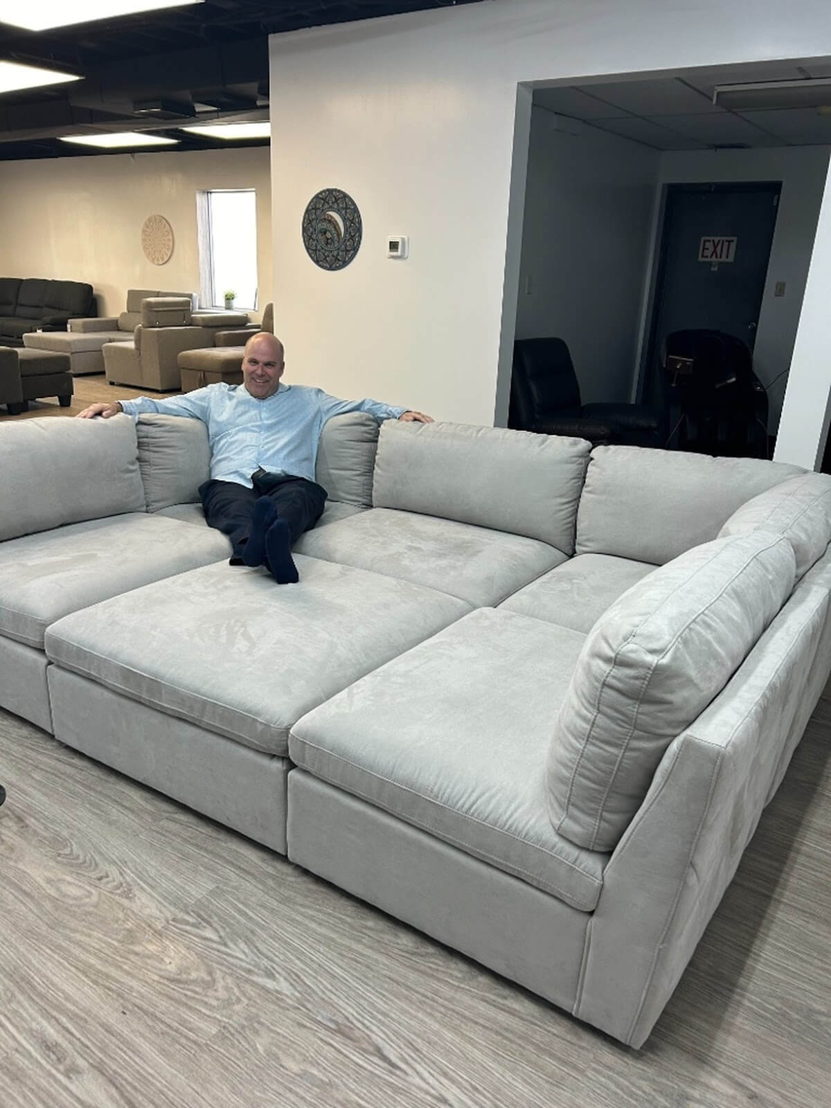 Long beach modular cloud-couch sofa