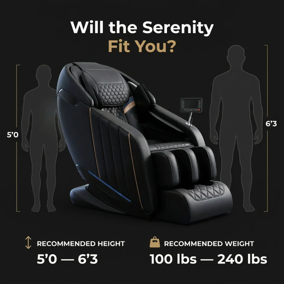 Serenity massage chair will it fit you Edmonton
